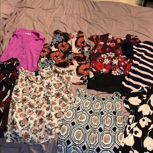 LOT loft, Ann Taylor and express cute work tops!